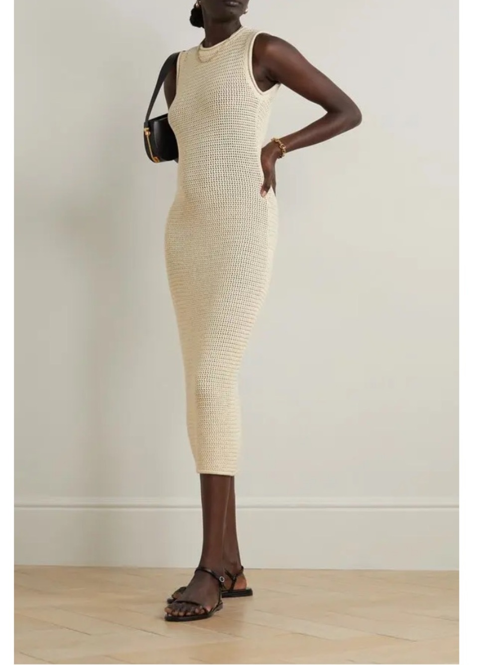 Reformation Nolan Sleeveless Crochet Maxi Dress Sz large